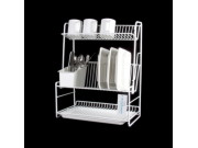 Delfinware 3 Tier Plate Rack (52.5cm x 41cm x 25cm)